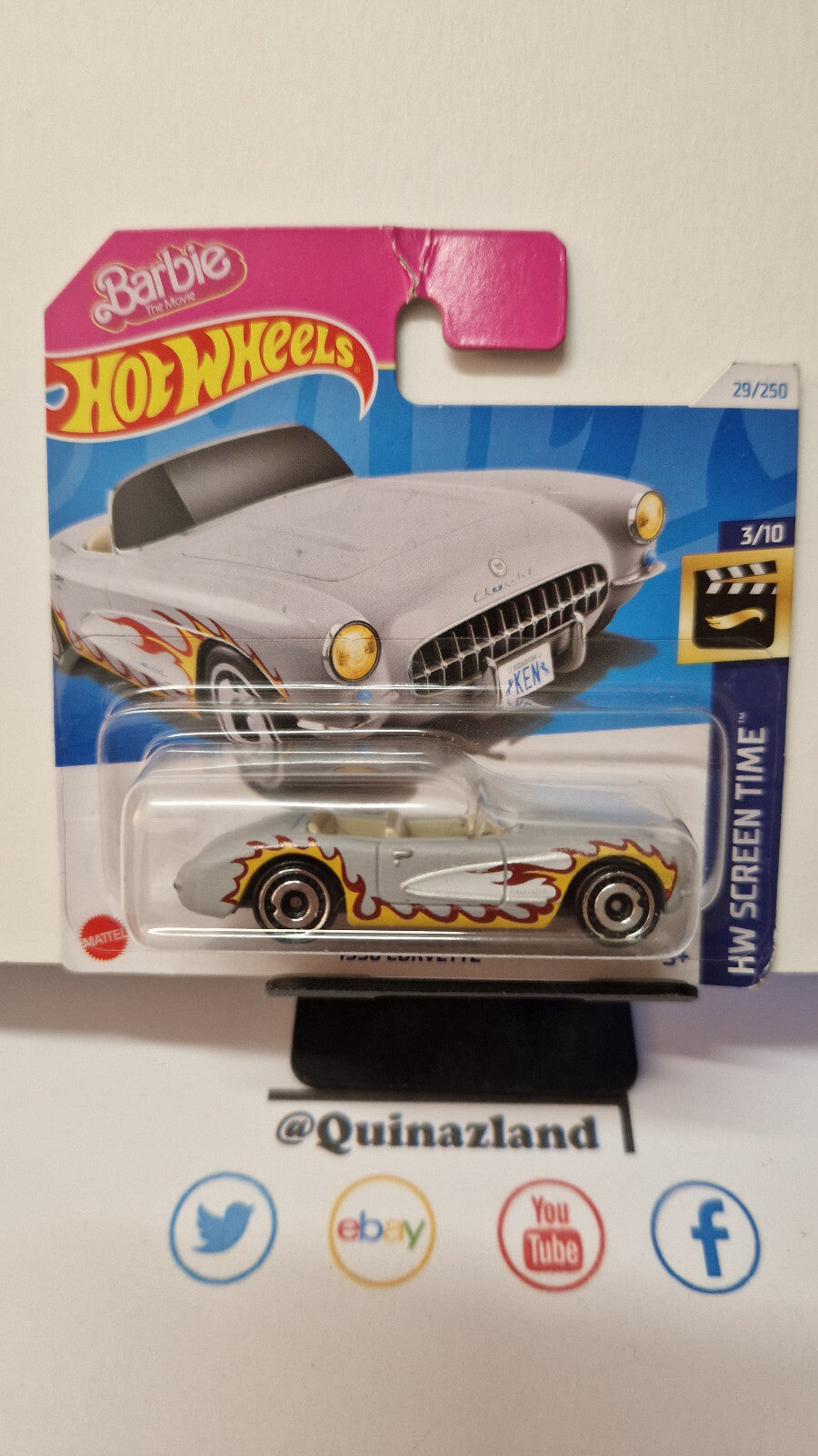 Hot Wheels Barbie 1956 corvette   2024-029  (CP19)