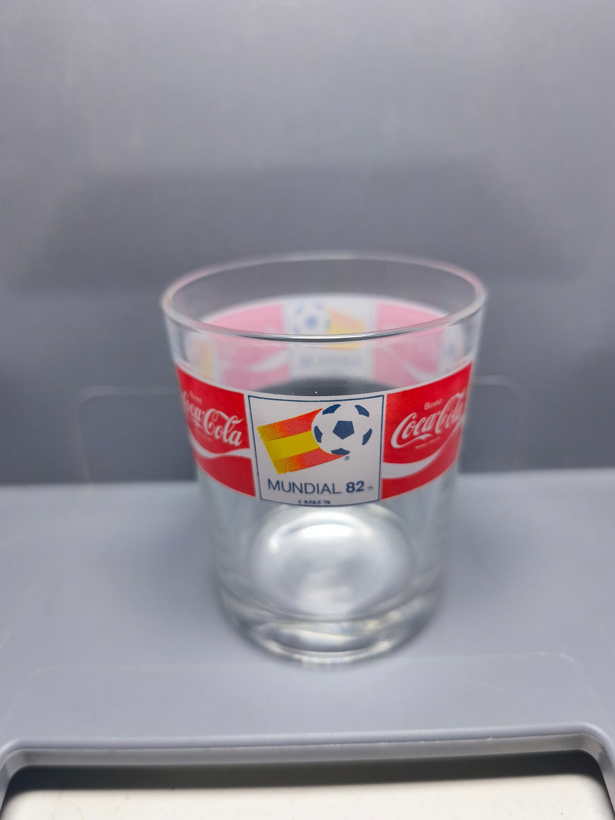 4 Verres Coca‑Cola Coupe du Monde de football 1982 en Espagne vintage (CP02)