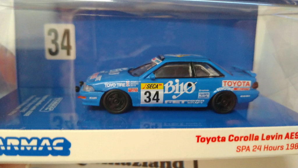 Tarmac 1989 Toyota Corolla Levin AE92 #34 SPA 24h (NP38)