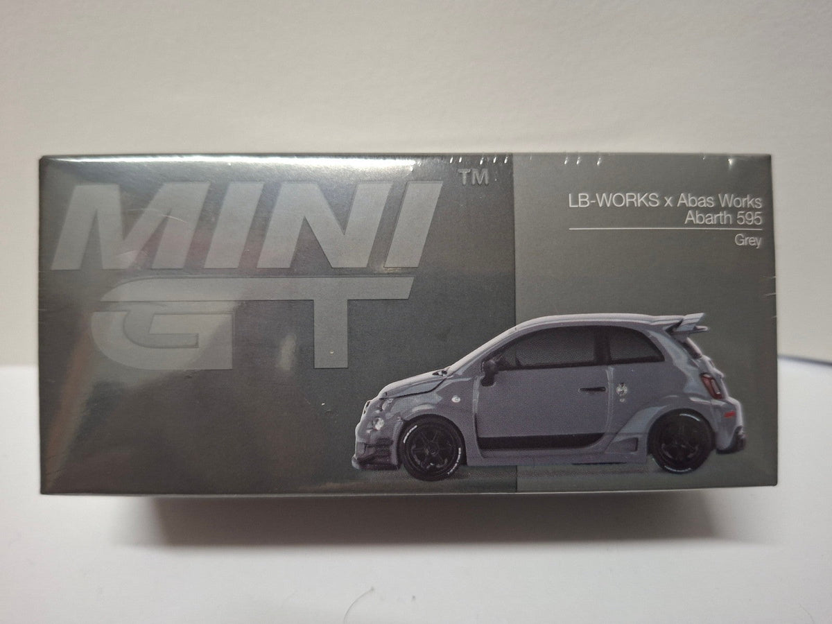 Mini GT 2024 Fiat Abarth 595 LB-Works X, Abas Works Grey N°995 (CP03)