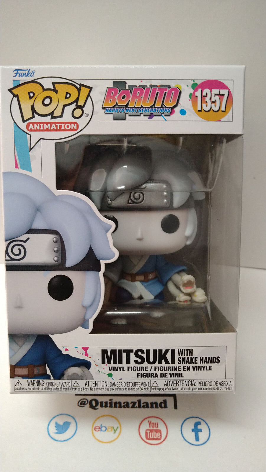 Funko Pop! BORUTO  Animation N° 1357 Mitsuki avec Mains Serpents (F11)