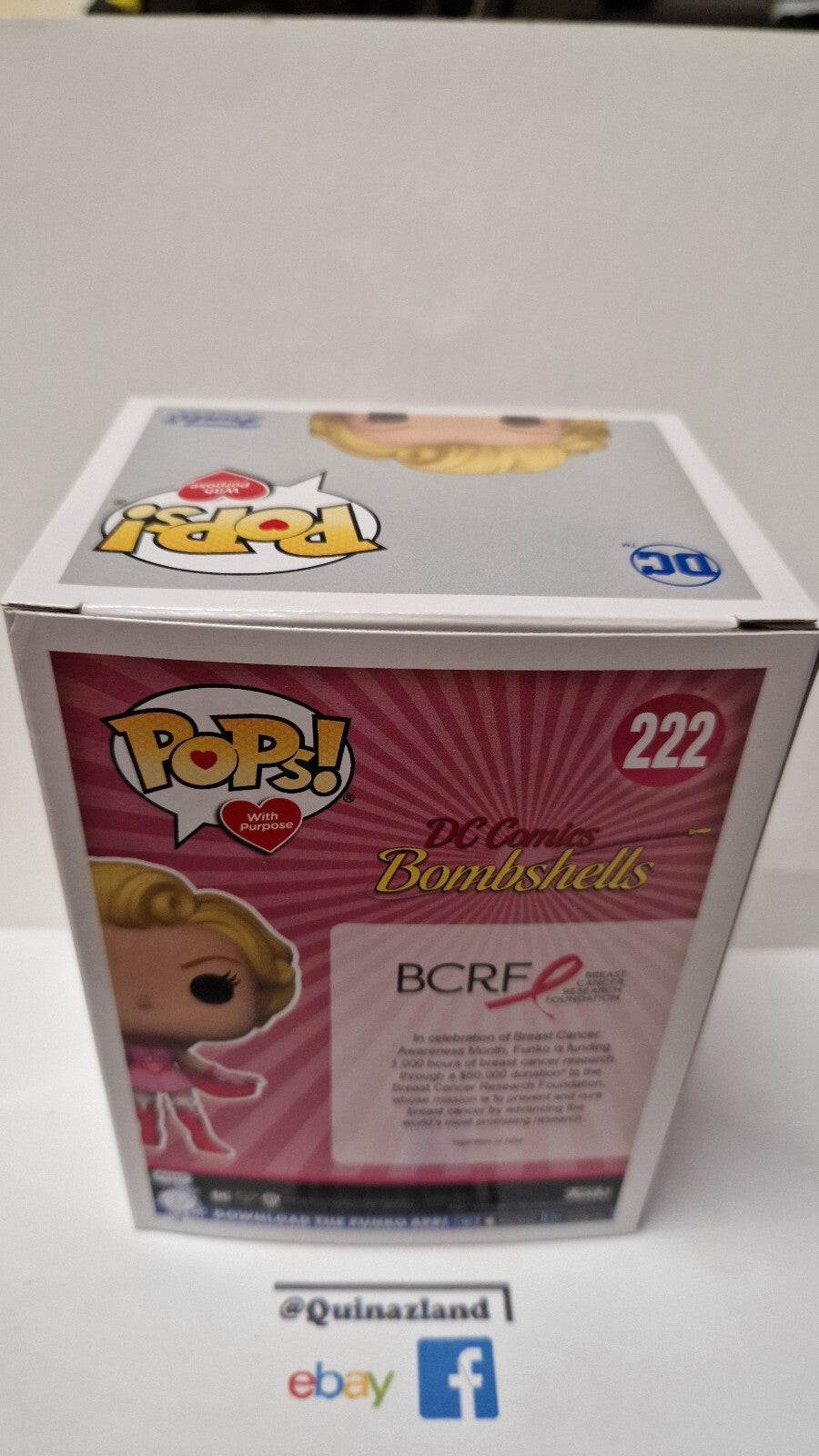 Funko Pop! DC Comics Bombshells SuperGirl Edition Cancer du sein #222 (FU01)