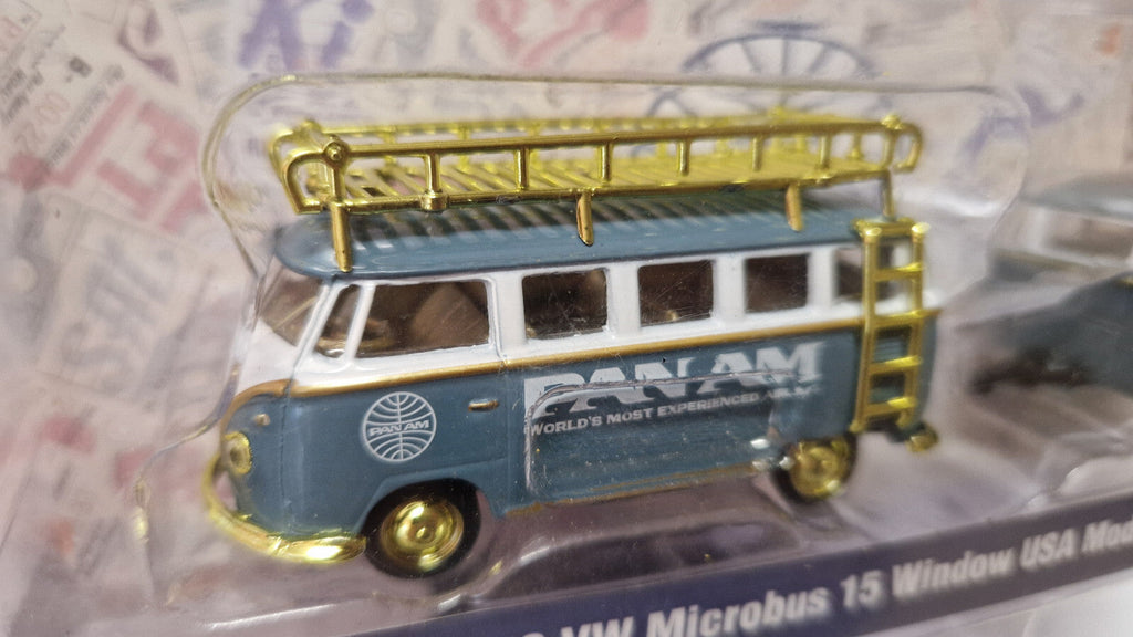 M2 Machines Pan Am 1958 Volkswagen Microbus 15 Window Usa  Chase 250 pcs  (CT01)