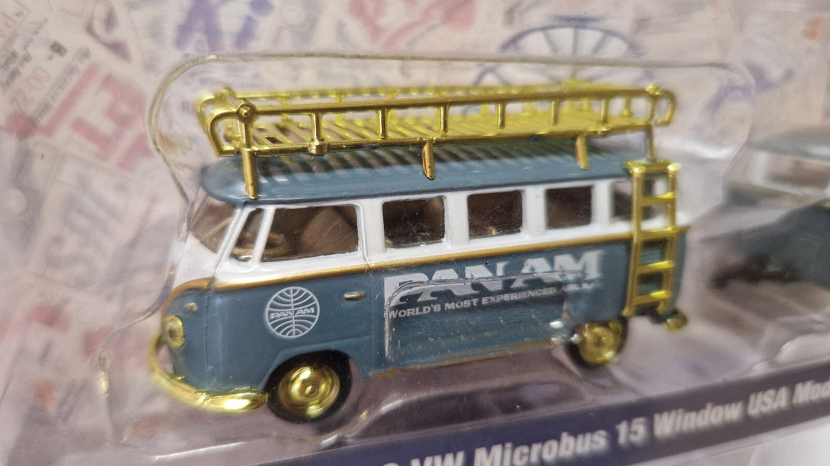 M2 Machines Pan Am 1958 Volkswagen Microbus 15 Window Usa  Chase 250 pcs  (CT01)