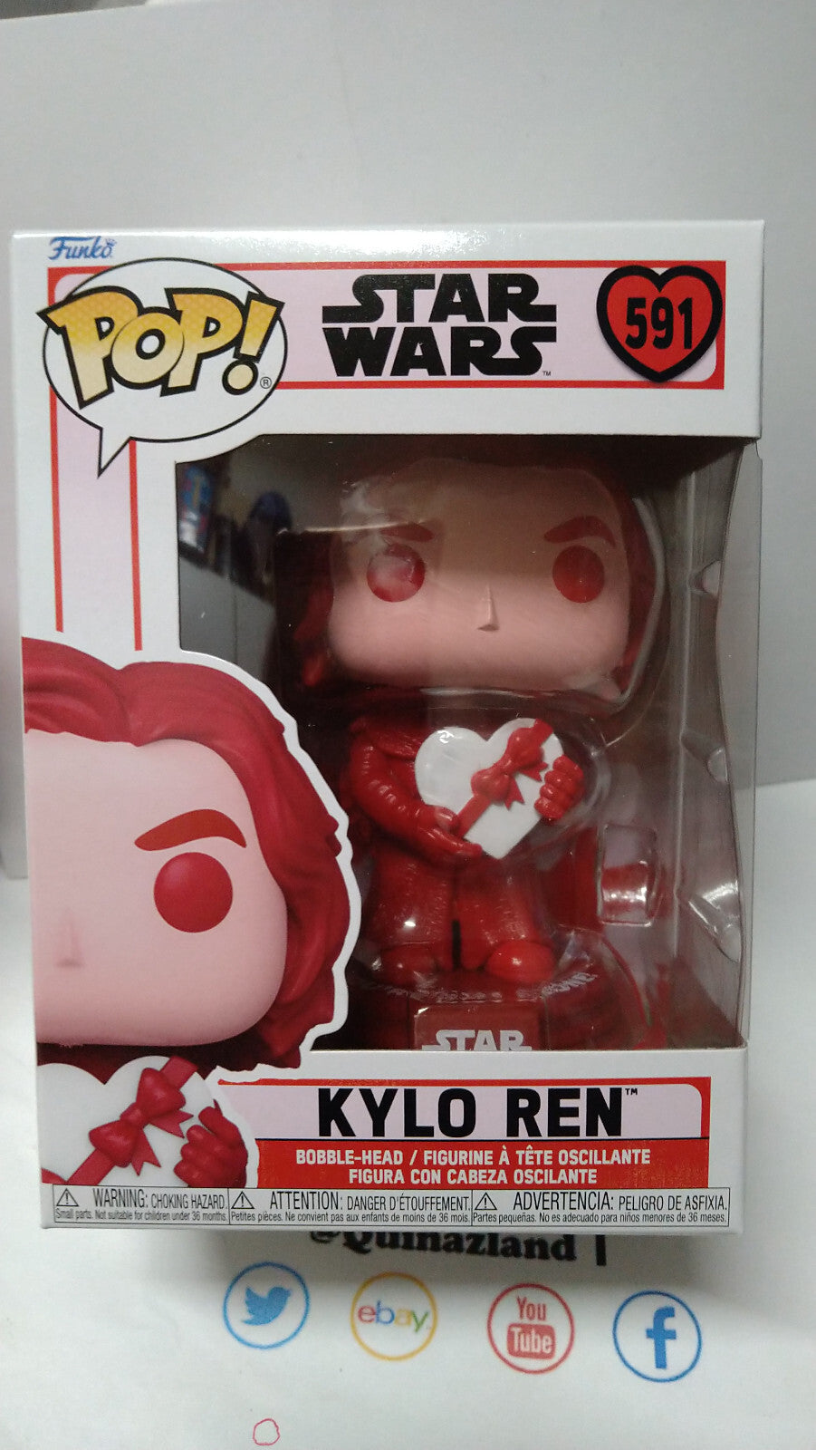Funko Pop! STAR WARS  Valentines N° 591 Kylo Ren (F21)