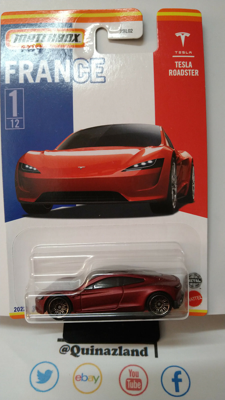 Matchbox série France Tesla Volkswagen Fiat Renault  sans détail benne vw (CP08)