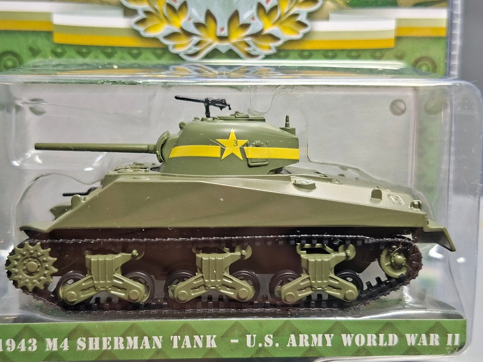 Greenlight Battalion 64 Series 4 1943 M4 Sherman Tank US Army World War (NG31)