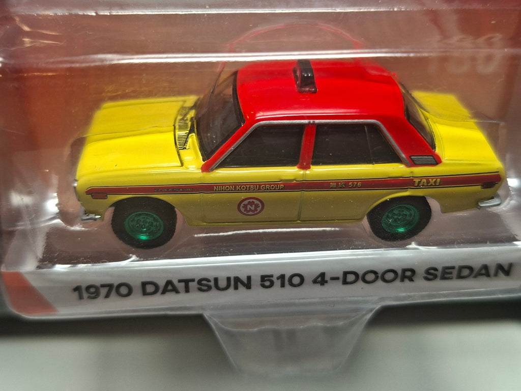 Greenlight Tokyo Torque 1970 Datsun 510 4-Door Sedan Chase Green Wheels (NG16)