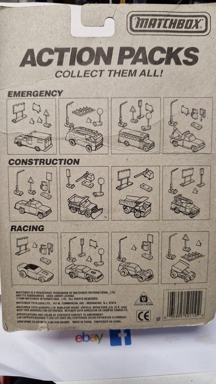 Matchbox 1991 Action pack construction Dump truck   (CT04)