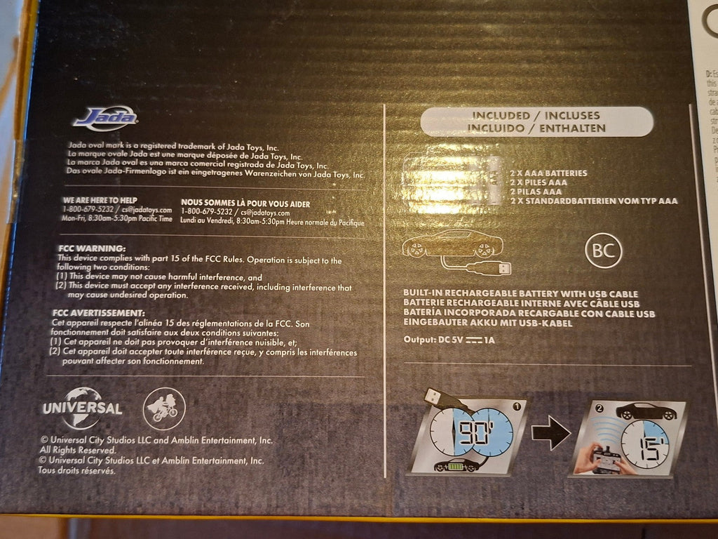 Jada RETOUR VERS LE FUTUR - Time Machine - Voiture R/C 1:16 (ET)