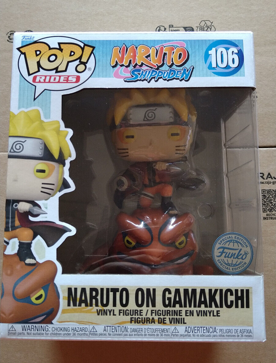 Funko Pop! NARUTO  N° 106 Naruto on Gamakichi (Special Edition) (F11)