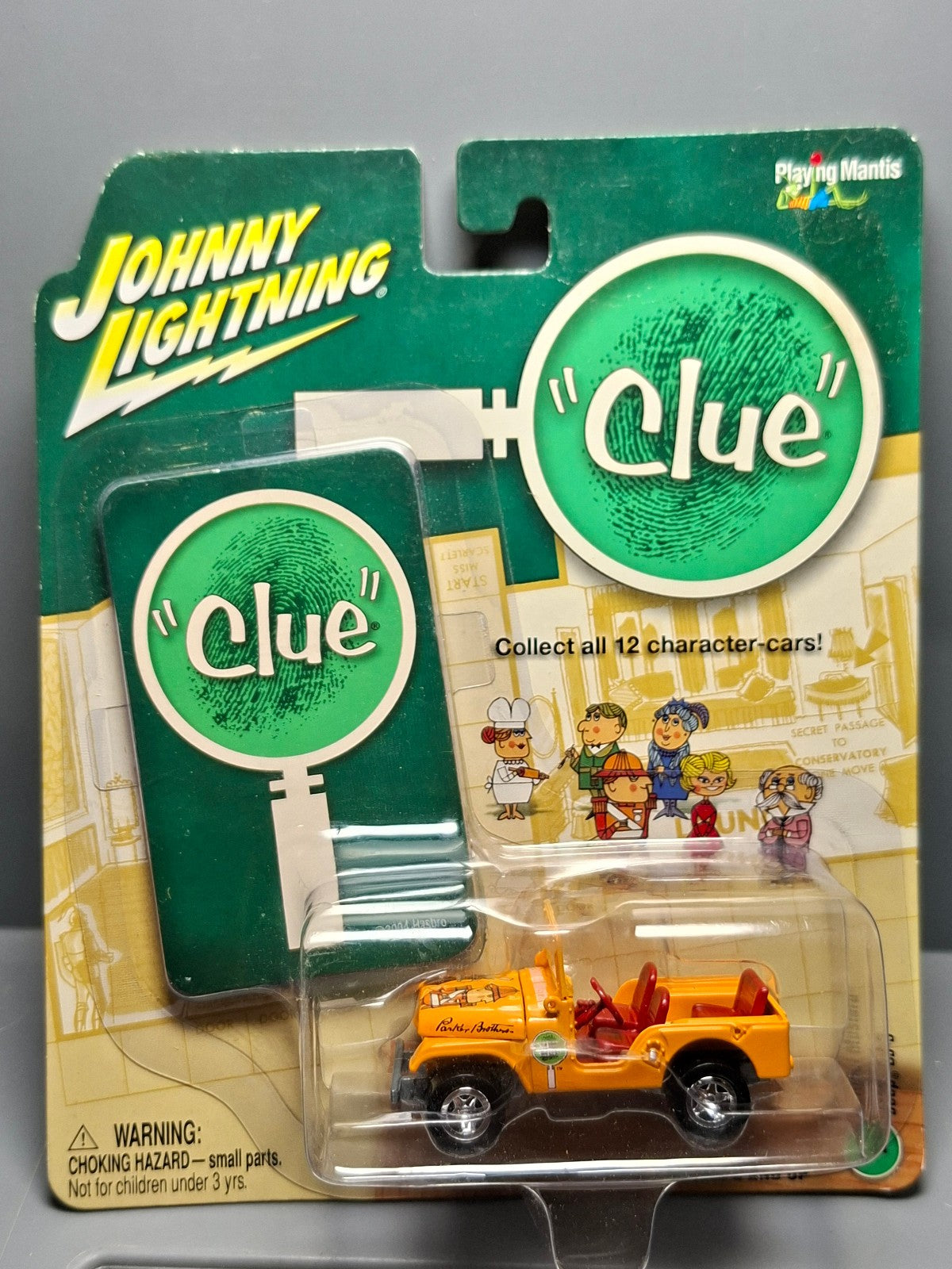 Johnny Lightning 2004 cluedo  Colonel mustard jeep CJ-5   (NG66)