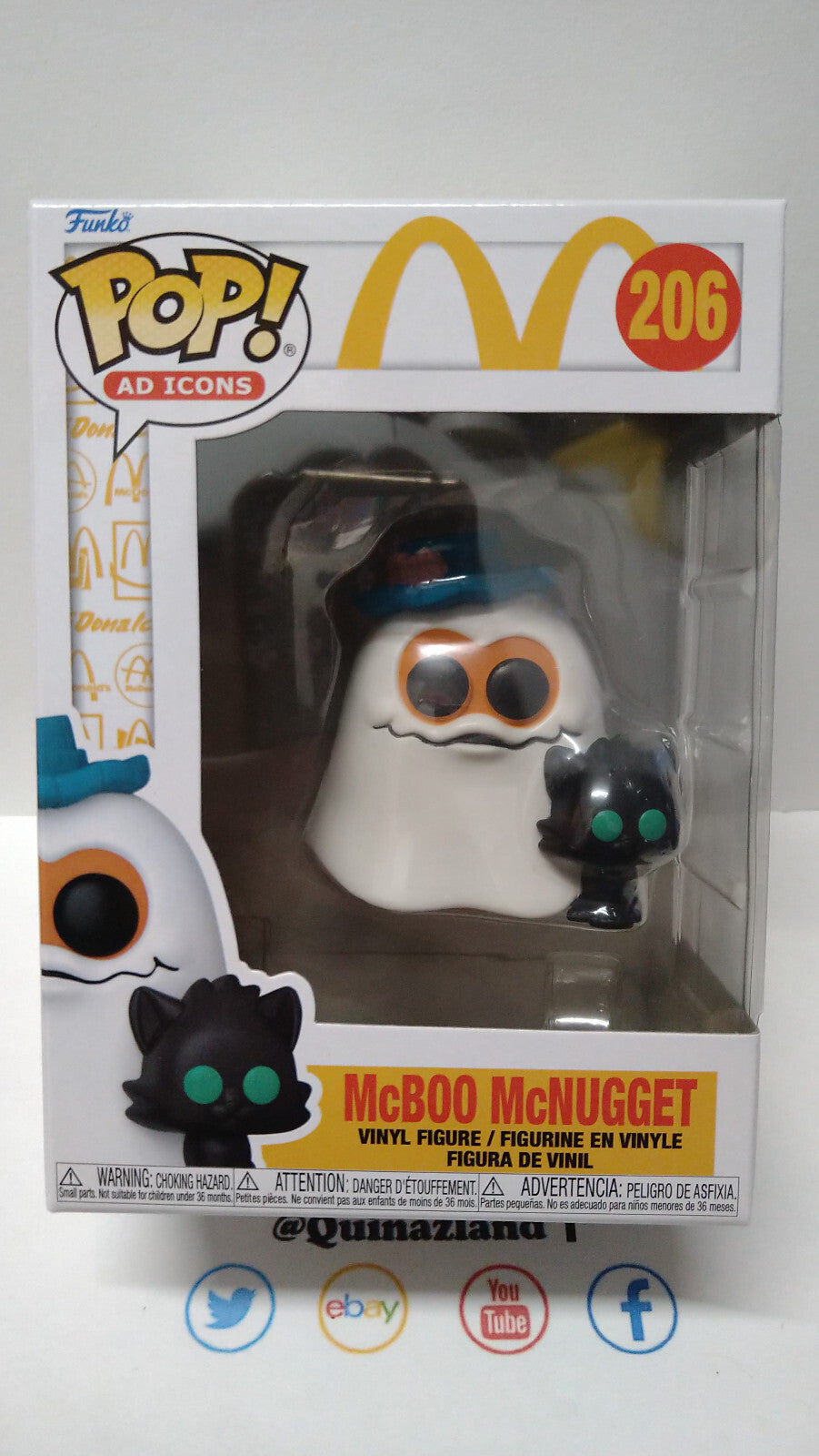Funko Pop!  MCDONALDS POP Ad Icons N° 206 Nugget Buddies Fantome (F9)