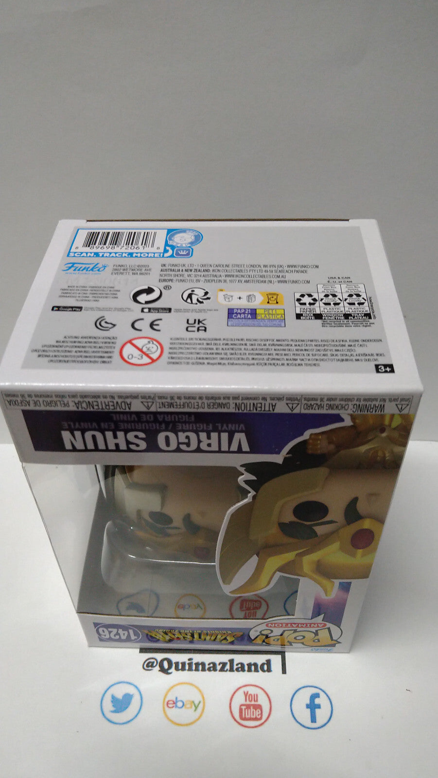 Funko Pop!  SAINT SEIYA  Animation N° 1426 Gold Virgo Shun (F9)