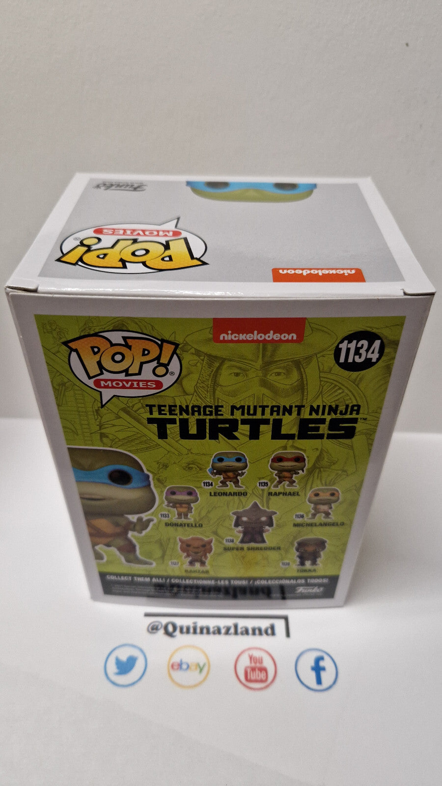 Funko Pop! Nickelodeon teenage mutant Ninja Turtles Leonardo #1134 (F43)