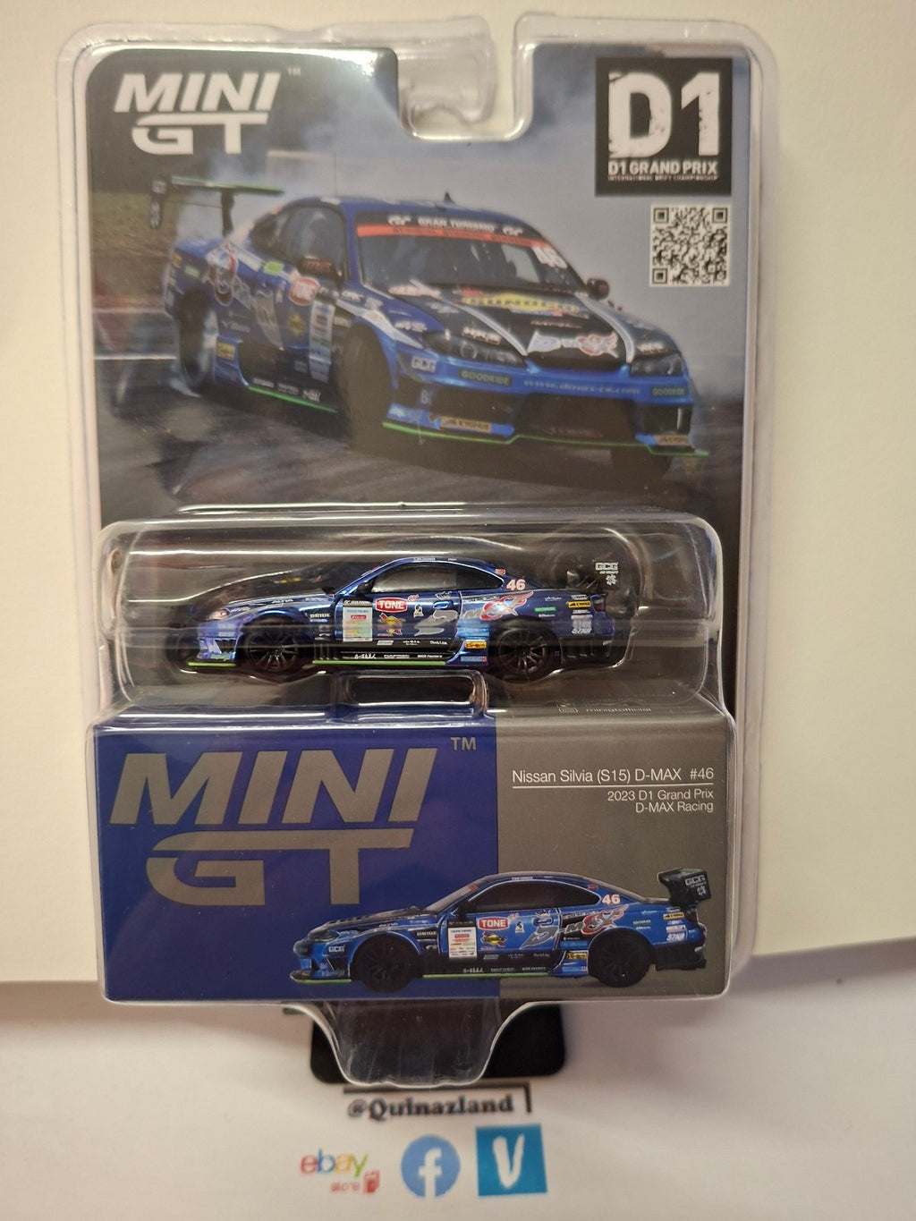 Mini GT 023 Nissan Silvia S15 #46 Naoki Nakamura, D-MAX Racing D1  n° 857 (NG17)