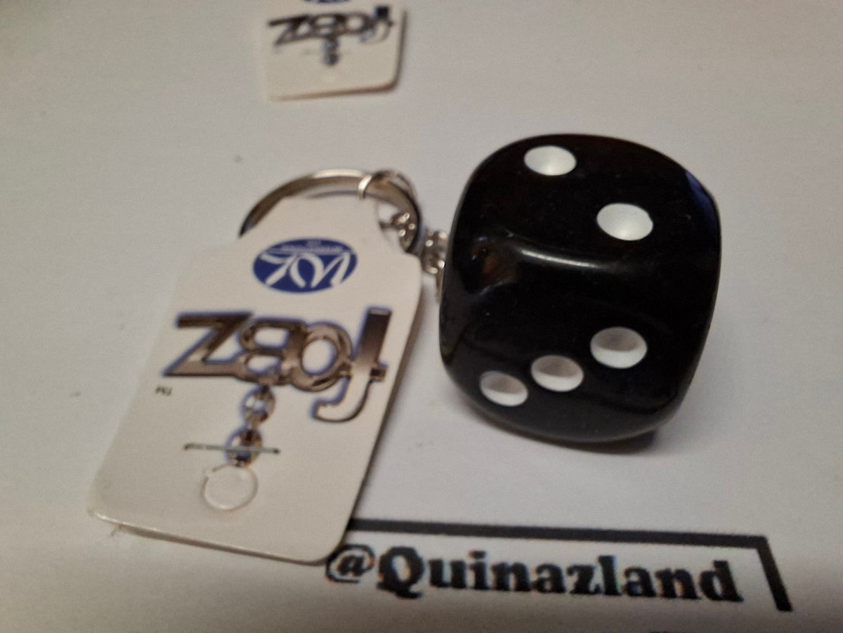 Fobz Porte clé dé noir 2,5 cm  (CB)