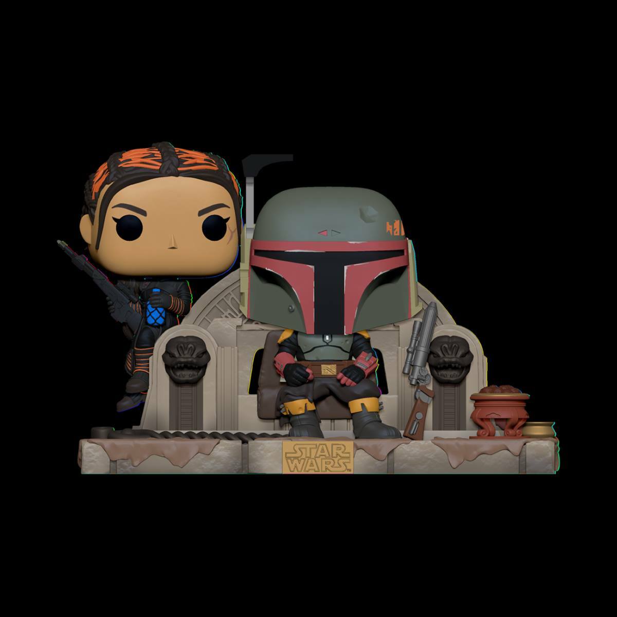 Funko Pop! Stars Wars Mandalorian 484 Boba Fett & Fennec Shand (cart)