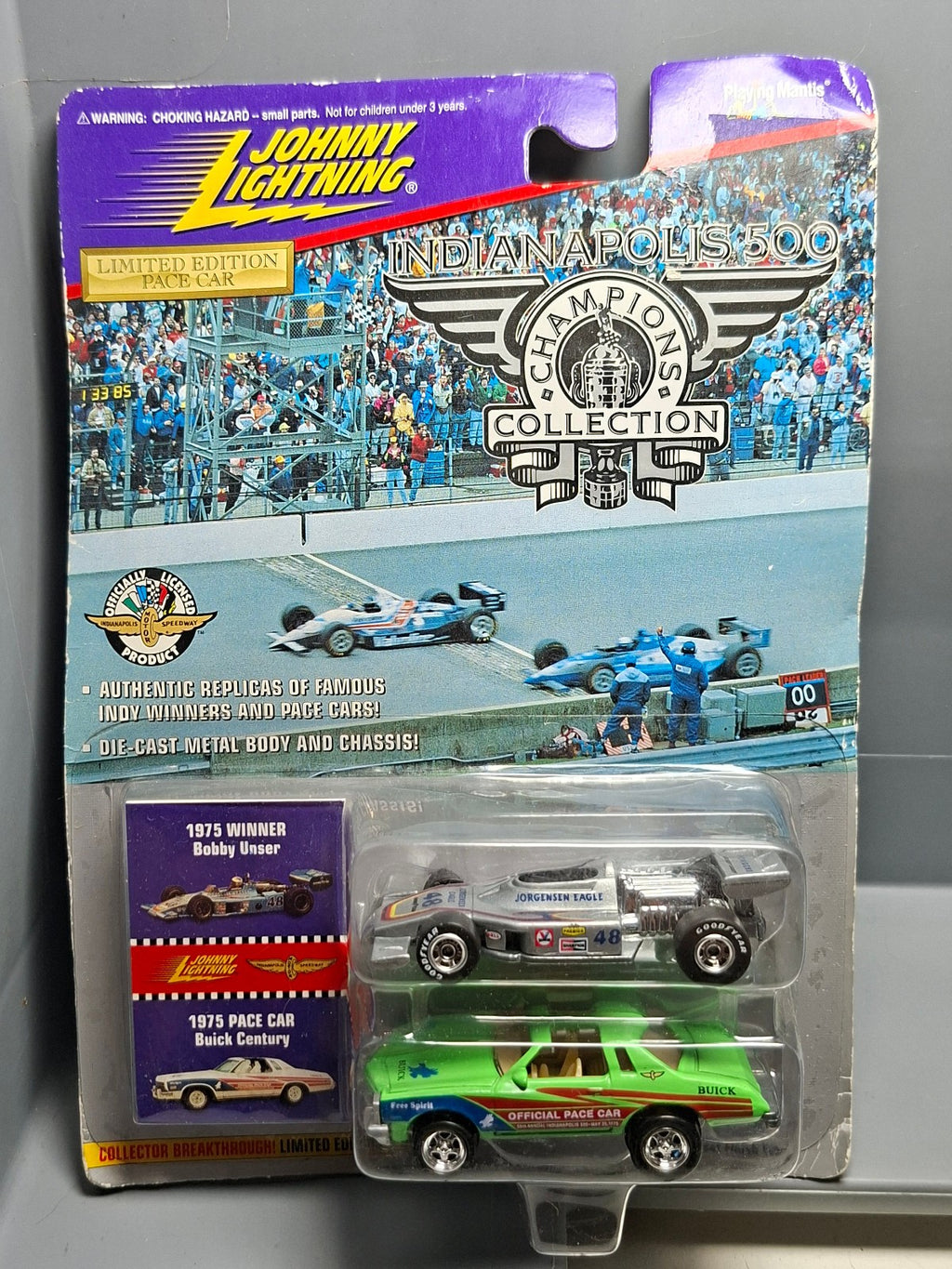 Johnny Lightning 1996 Indianapolis 500 1975 indy winner et buick pace    (NG46)