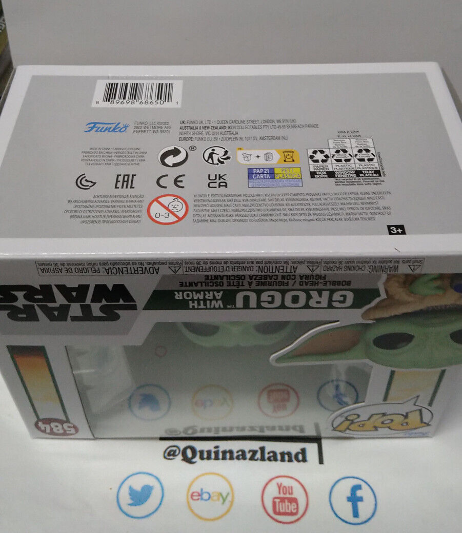 Funko Pop! Star Wars N° 584 Grogu w/ armor  (F45)