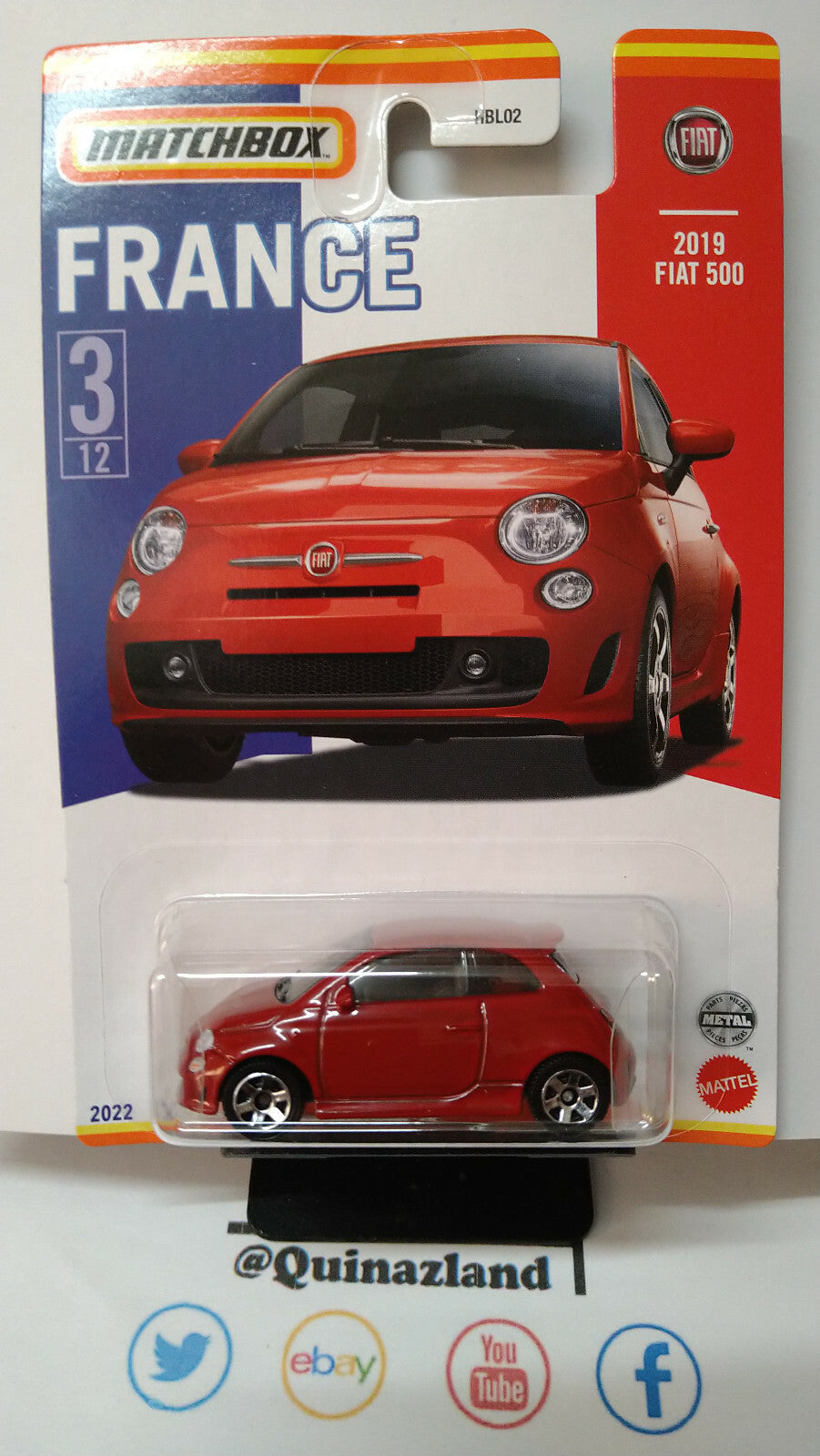 Matchbox Best of france 2019 fiat 500 (NP21)