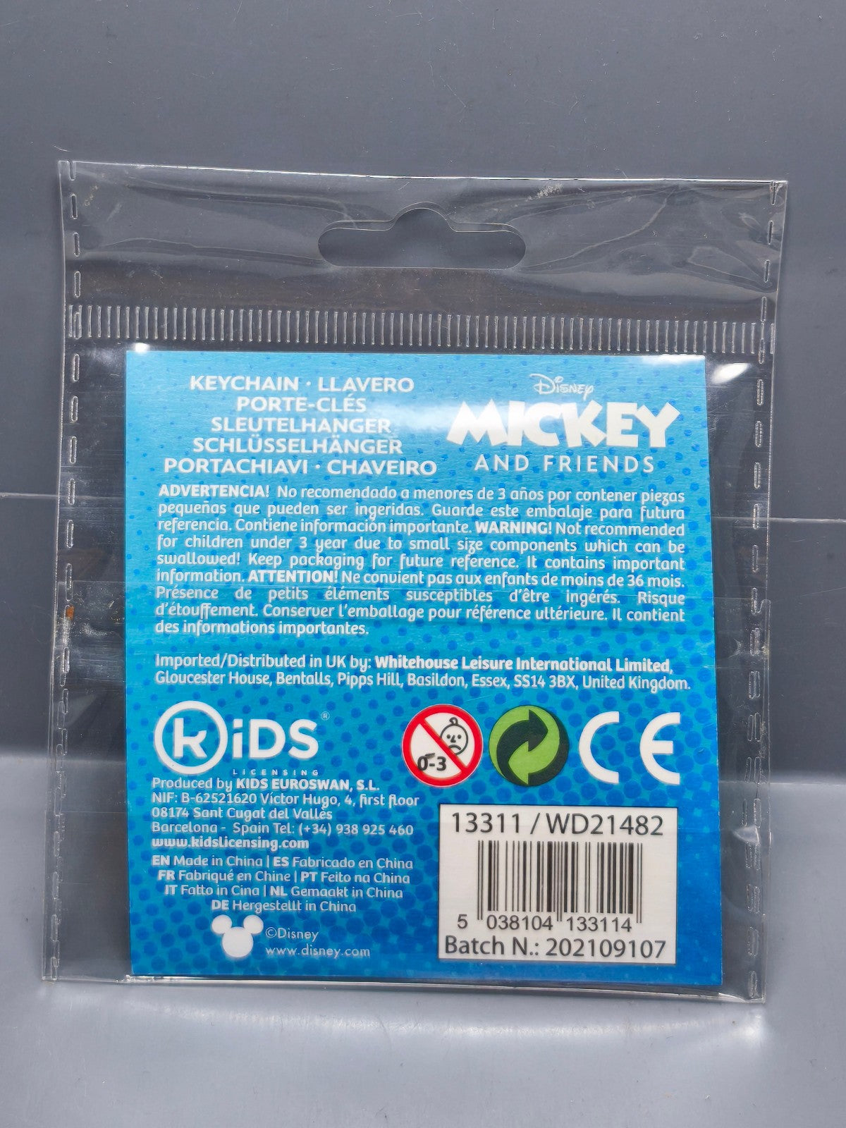 Porte clé silicone Mickey & Fiends Minnie  (Cart)