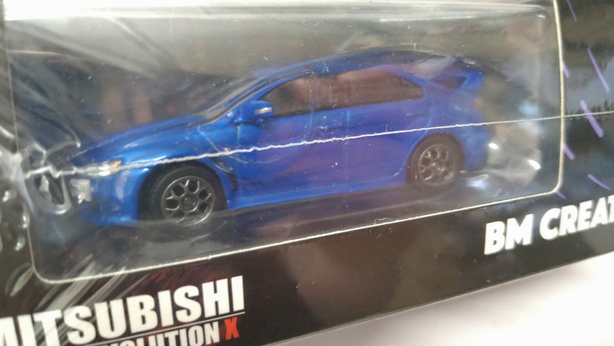 BM Creation 1/64 2007 Mitsubishi Lancer Evo X RHD blue (CP04)