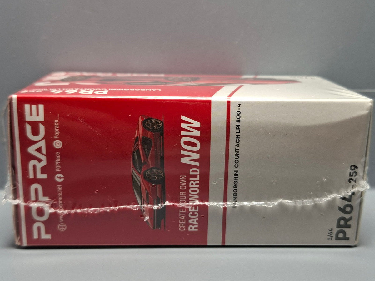 Pop Race 1/64  Lamborghini Countach LPI-800  Rosso (CP17)