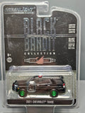 Greenlight  Black Bandit 2021 Chevrolet Tahoe Chase Green Wheels (NG75)