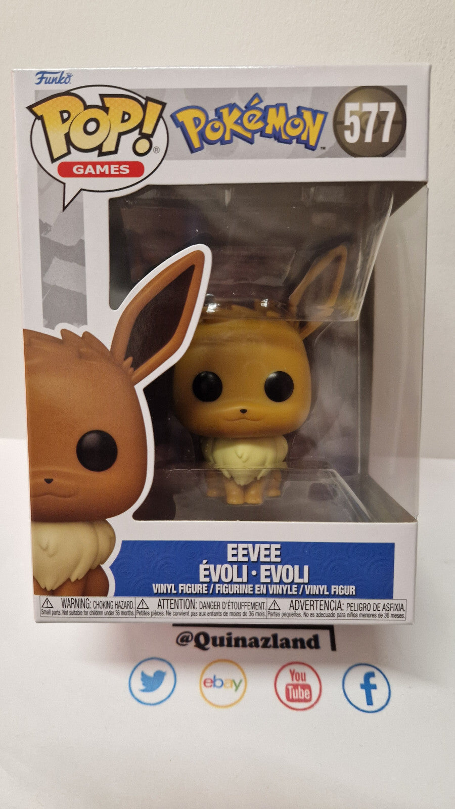 Funko Pop! POKEMON POP Games N° 577 Evoli  (F9)