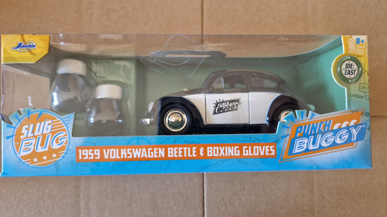 Jada Toys 1/32 Punch Buggy '59 Volkswagen  Beetle W/Gloves Black  (ET)