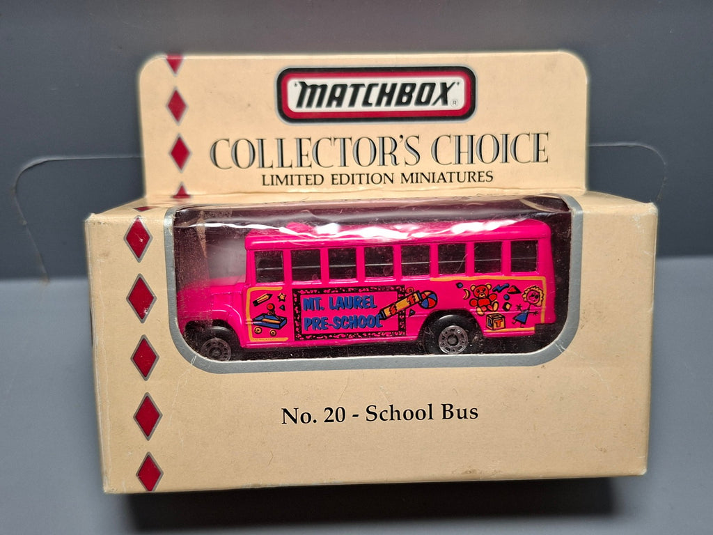 Matchbox 1994 collector's choice White Rose School bus  n°20 (CP14)