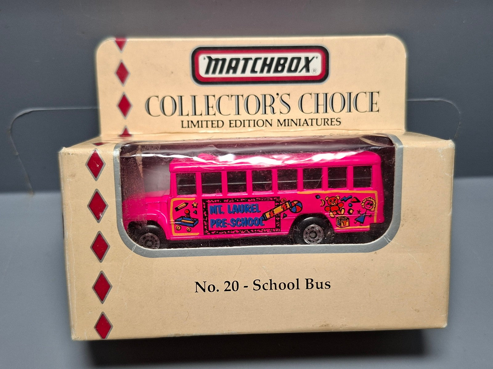 Matchbox 1994 collector's choice White Rose School bus  n°20 (CP14)