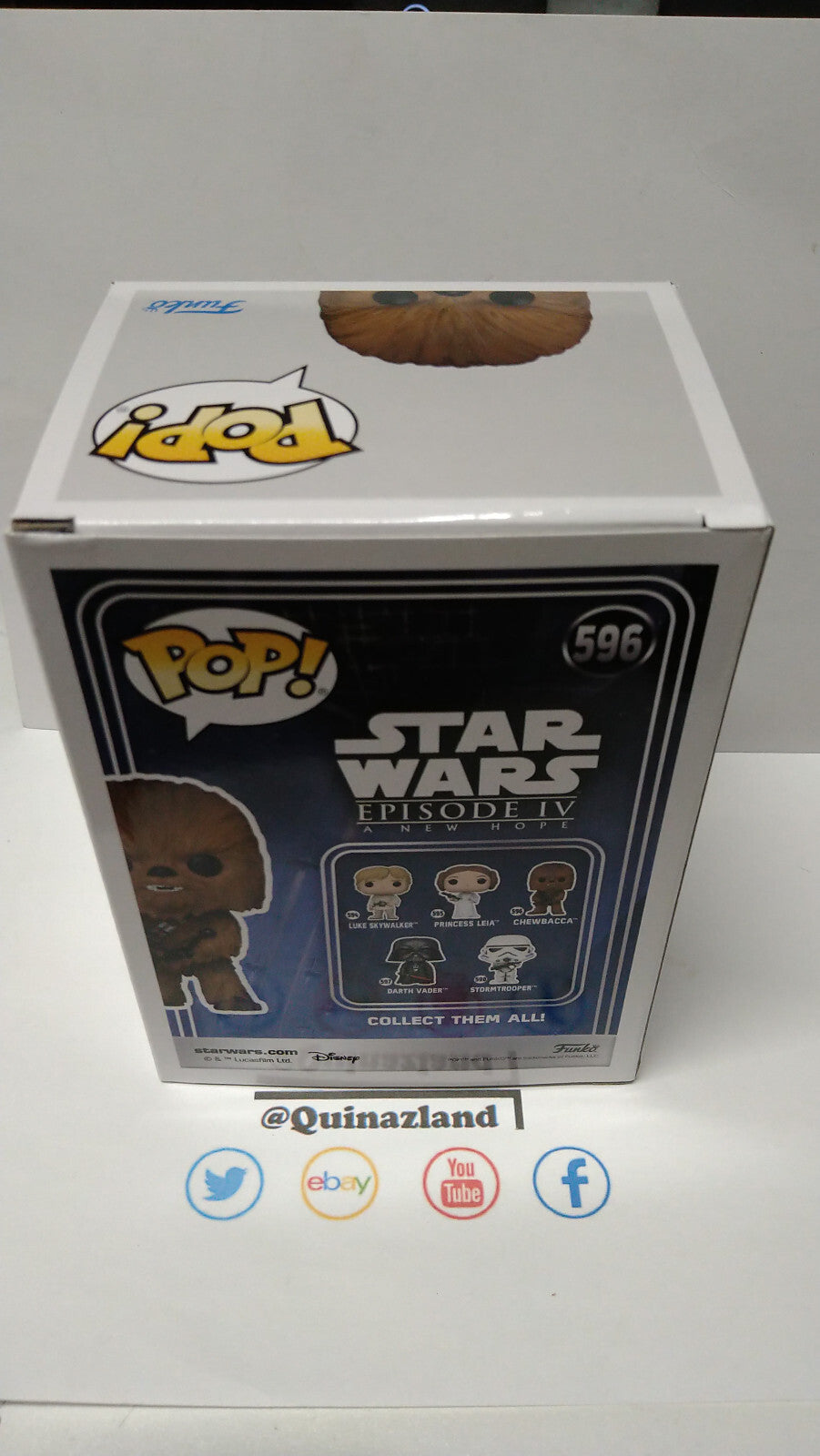 Funko Pop!  STAR WARS  N° 596 Chewbacca  (F28)