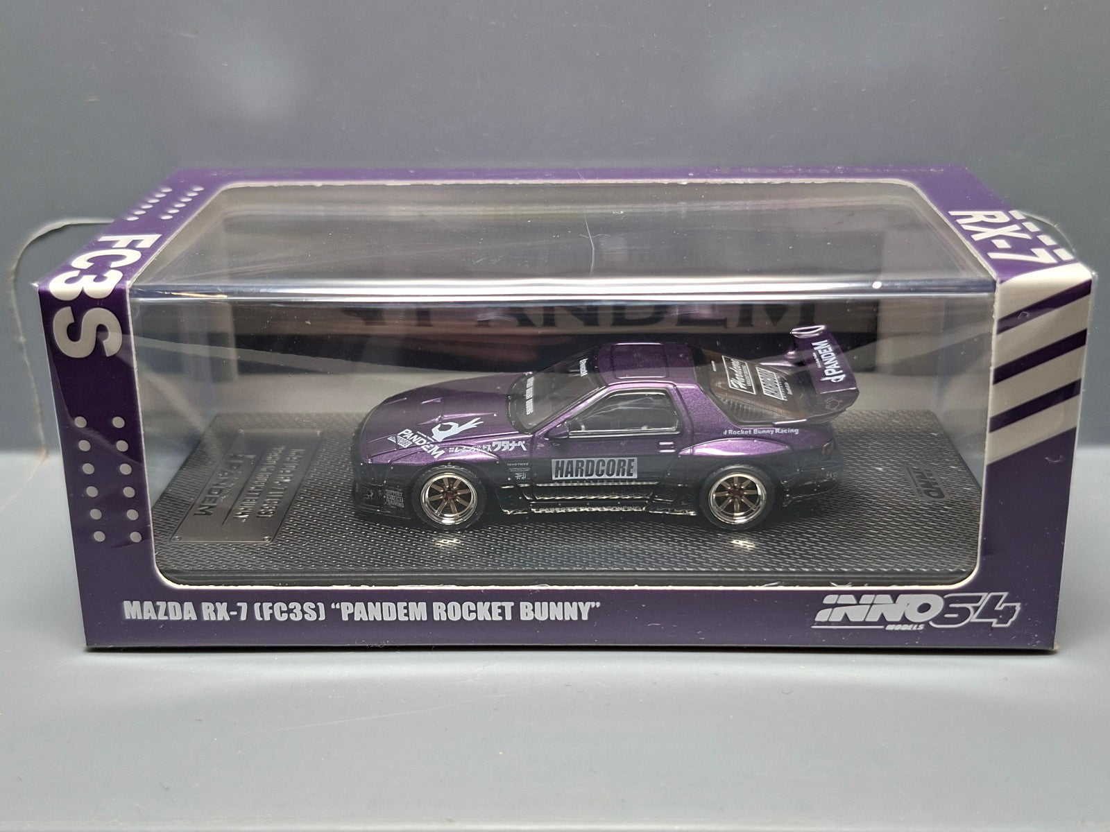 INNO64 Mazda RX7 (FC3S) Pandem Rocket Bunny, purple (CP19)