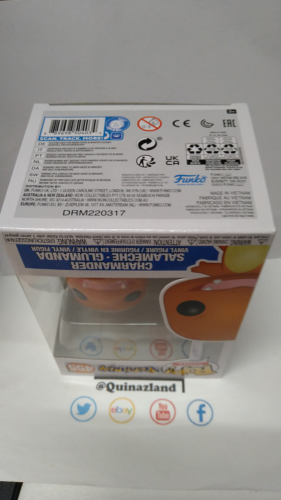 Funko Pop! POKEMON 455 Charmander Salamèche  (FU32)