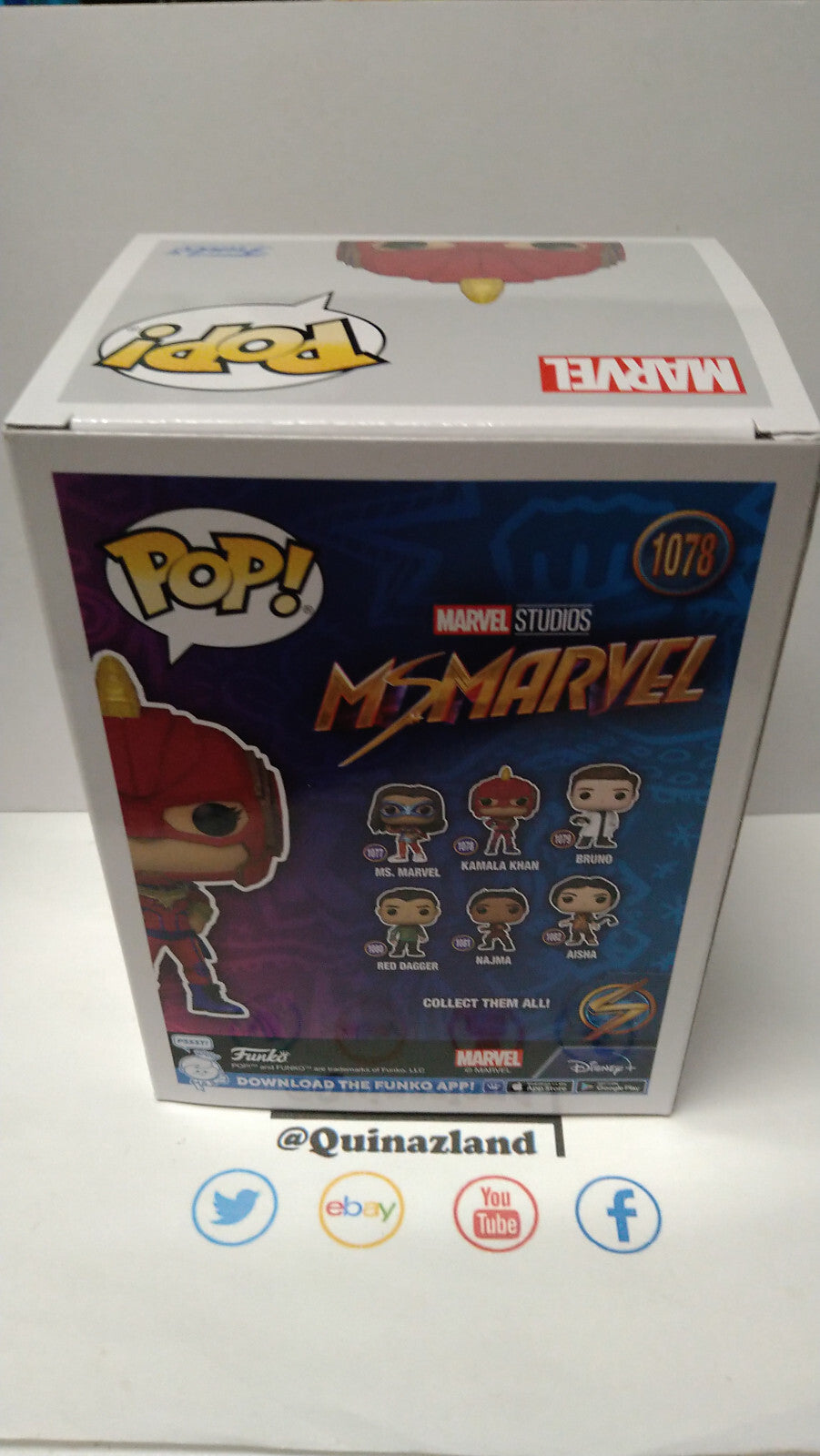 Funko Pop! Miss Marvel 1078 Kamala Khan (FU20)