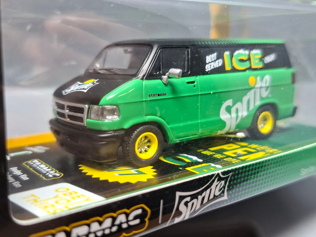 Tarmac Dodge Van Sprite Delivery Van, black/green (NP15)