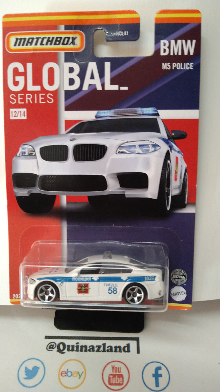 Matchbox série Global BMW M5 police   (NP50)