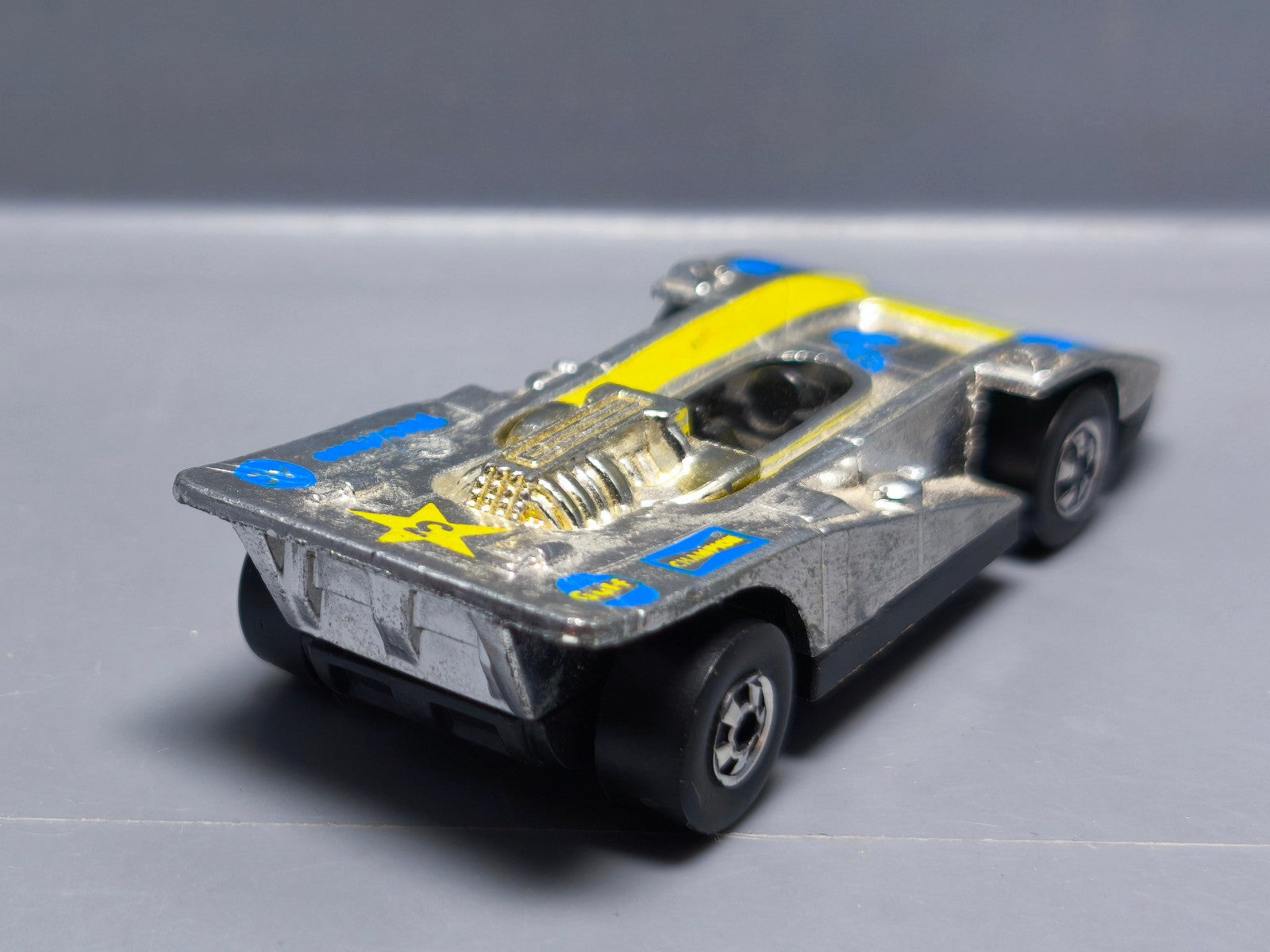 Hot Wheels 1977 super chromes Steam roller version 3 étoiles  (A03)