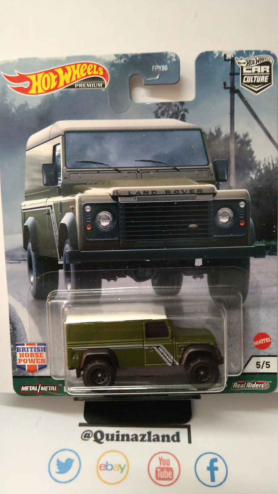 Hot Wheels  British Horse Power Land rover defender 110 hard top (NG64)