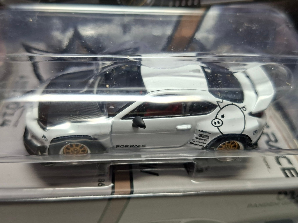 Pop Race 1/64 Toyota Pandem GR86, crystal white pearl (NG04)
