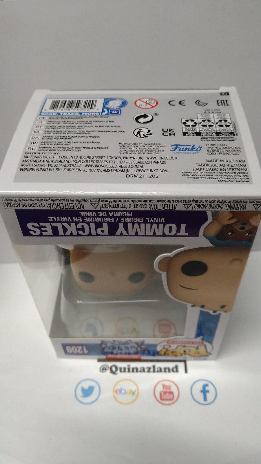 Funko Pop! RUGRATS 1209 Tommy Pickles Les Razmoket (F40)