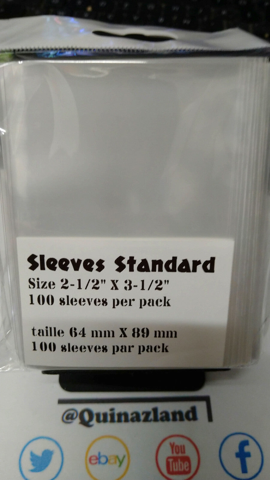 Protèges Cartes lot 100 Sleeves Standard 64 mm X 89 mm idéal carte pokemon ....