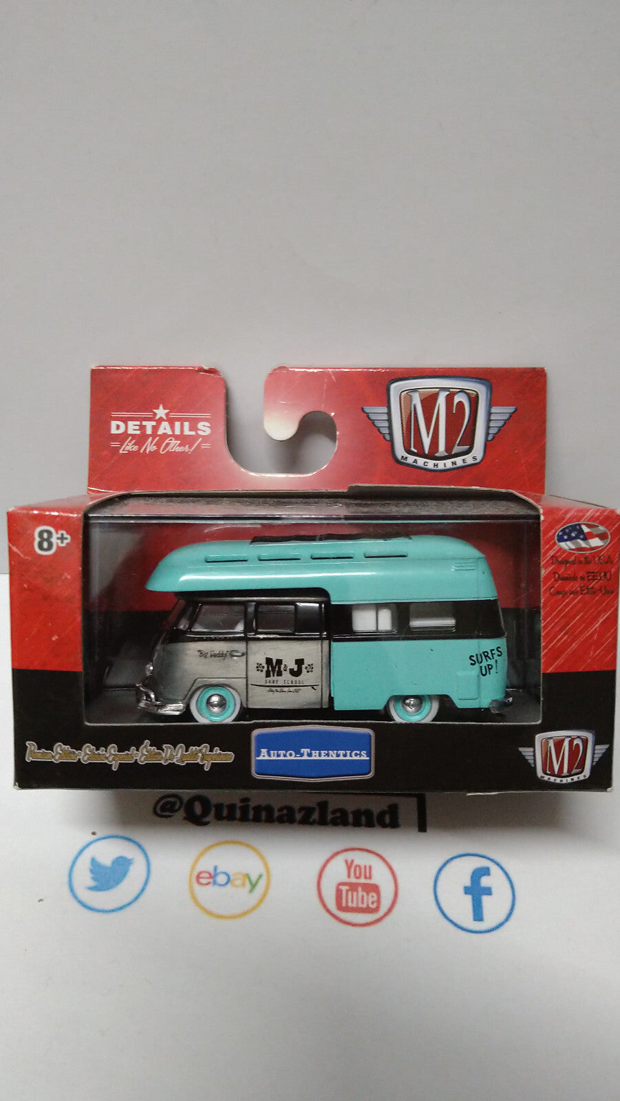 M2 Machines Auto thentics 1959 volkswagen double cab truck USA model   (CP12)