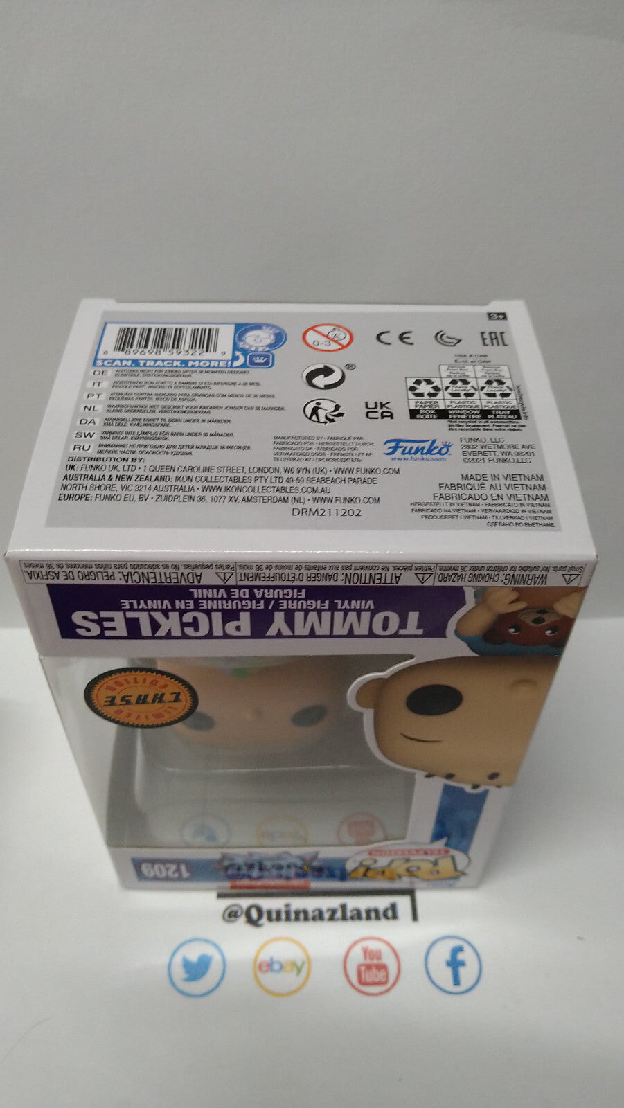 Funko Pop!  Razmoket 1209  Tommy Pickles Chase (F6)