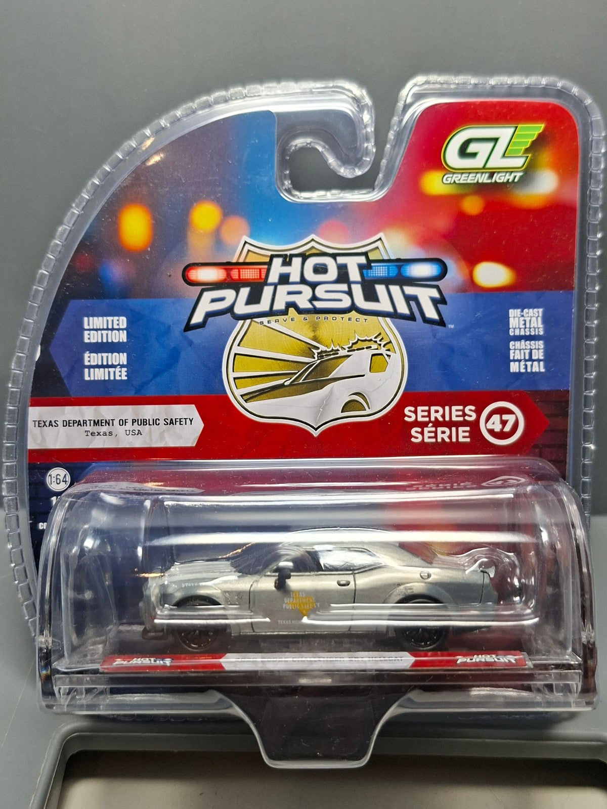 Greenlight Chase Rw Hot pursuit 2020 dodge Challenger srt hellcat Texas  (NG83)