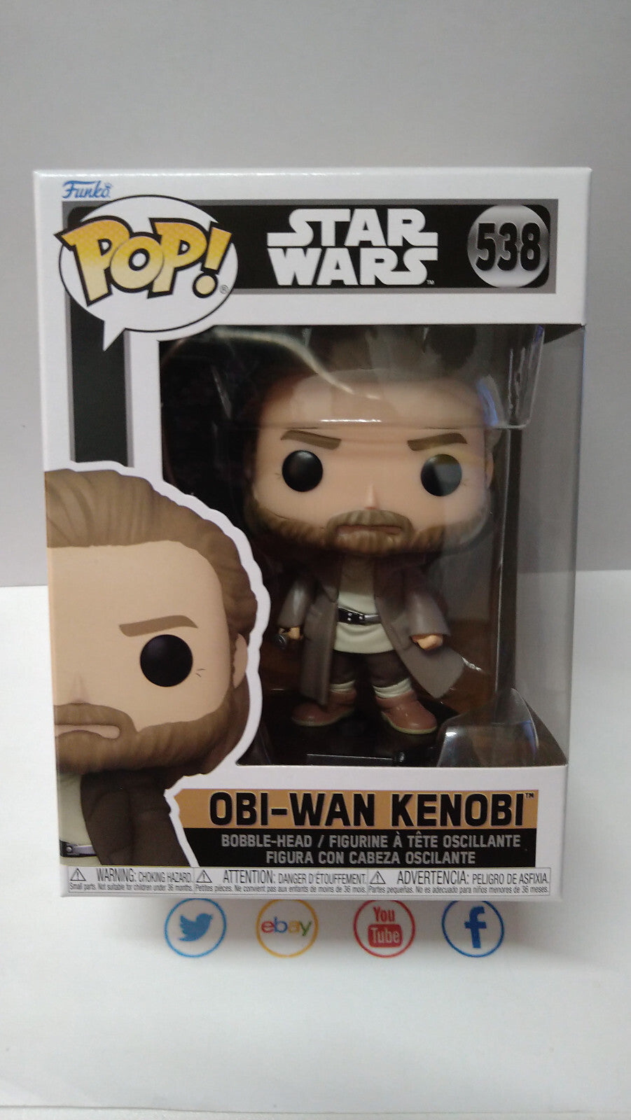Funko Pop! STAR WARS OBI-WAN 538 Obi-Wan Kenobi (F15)