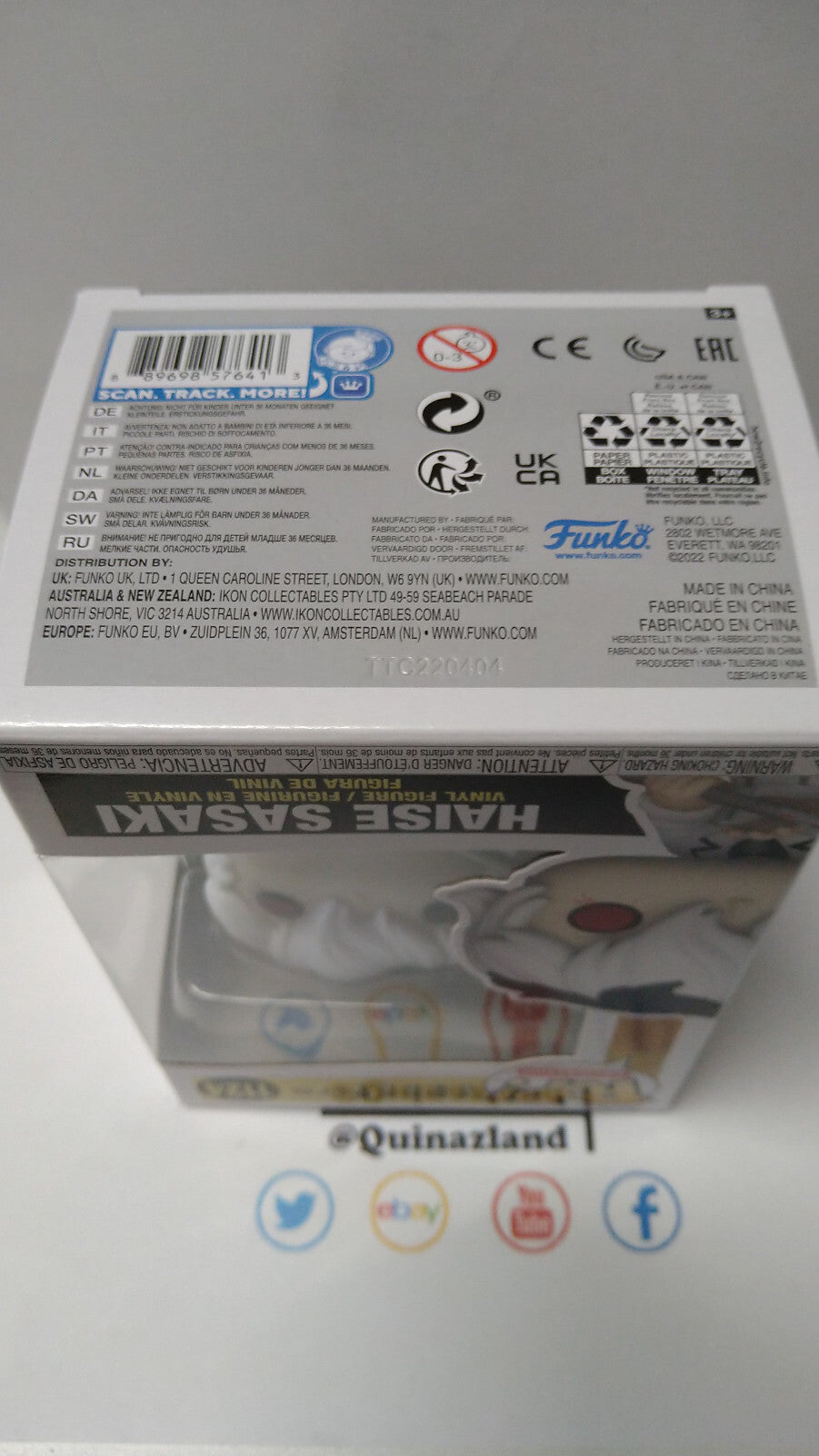 Funko Pop! TOKYO GHOULS:RE  1124 Haise Sasaki (FU27)