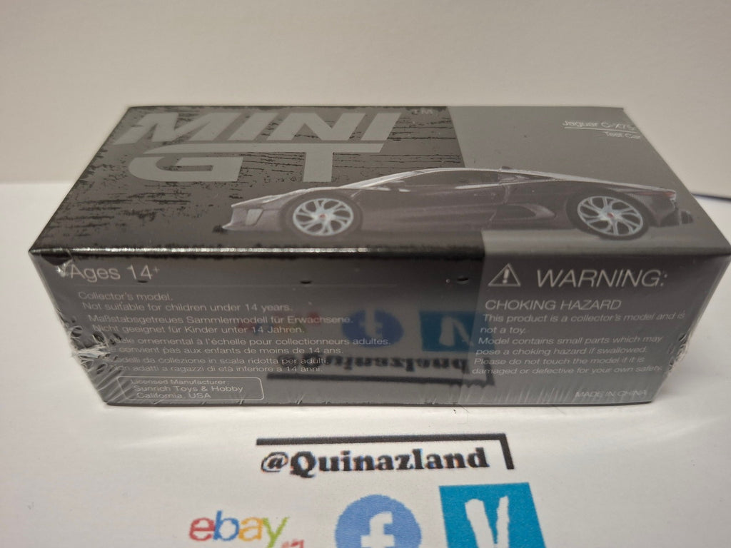 Mini GT 2010 Jaguar C-X75 Test Car, black N°997 (CP07)